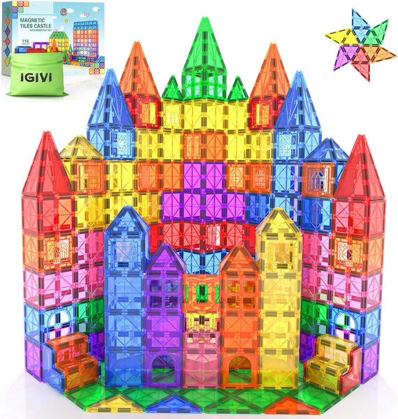 118PCS Magnetic Tiles