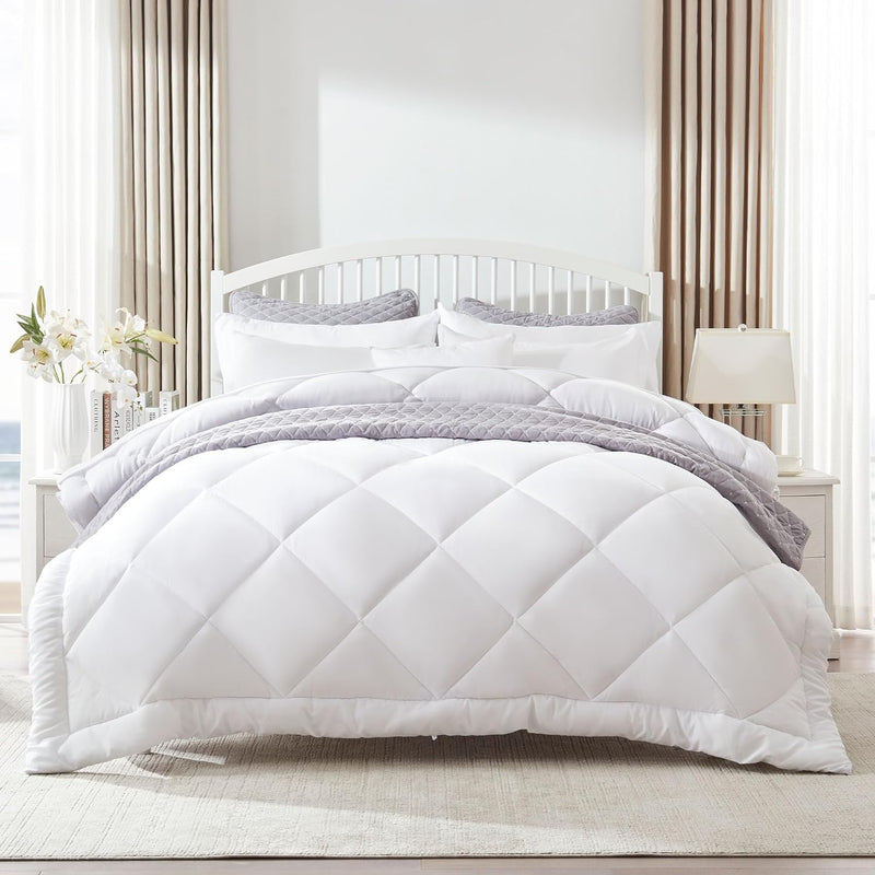 Queen Duvet Insert Reversible Comforter, Lightweight