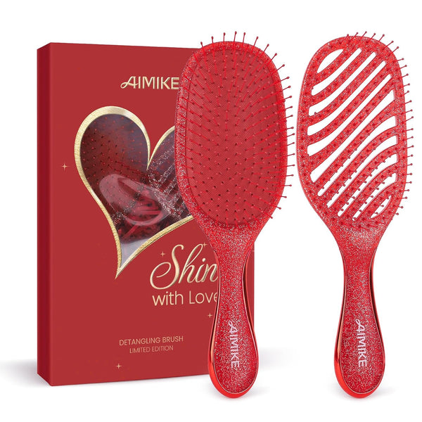 2-Pcs Painless Detangler Hair Brush Set