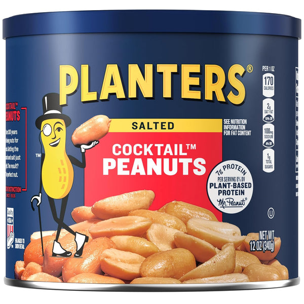 Planters Salted Peanuts Canister