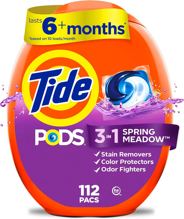 448 Tide Pods 3-in-1 Spring Meadow Laundry Detergent Pacs