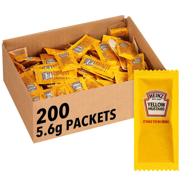 200 Heinz Yellow Mustard Packets