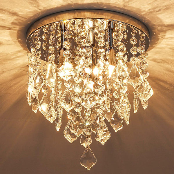 3-Light Mini Crystal Chandelier