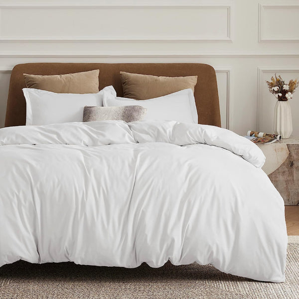 Twin or Queen Size White Duvet Cover