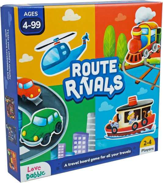 LoveDabble Route Rivals: Navigate Four Zones—Water, Road, Cloud & Railroad!