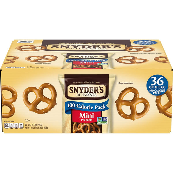 36 Count Snyder's Mini Pretzels