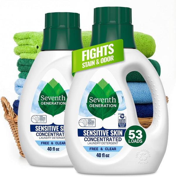 Pack of 2 Seventh Generation Laundry Detergent