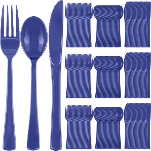 300-Pcs Plastic Silverware Set