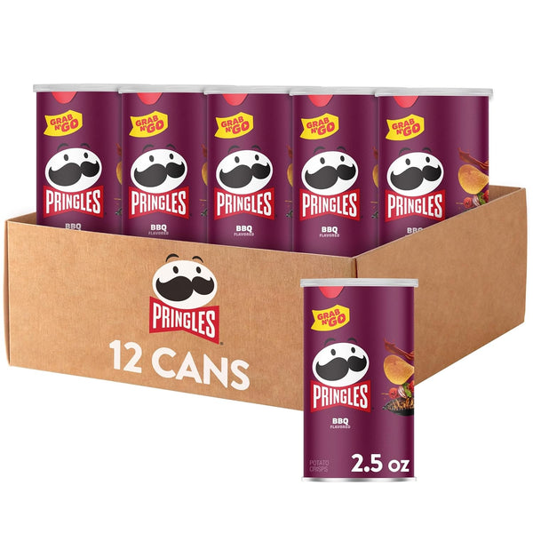12-Pack Pringles BBQ Potato Crisps