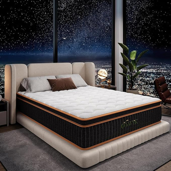 12 Inch Hybrid Queen Mattress Memory Foam Pocket Springs