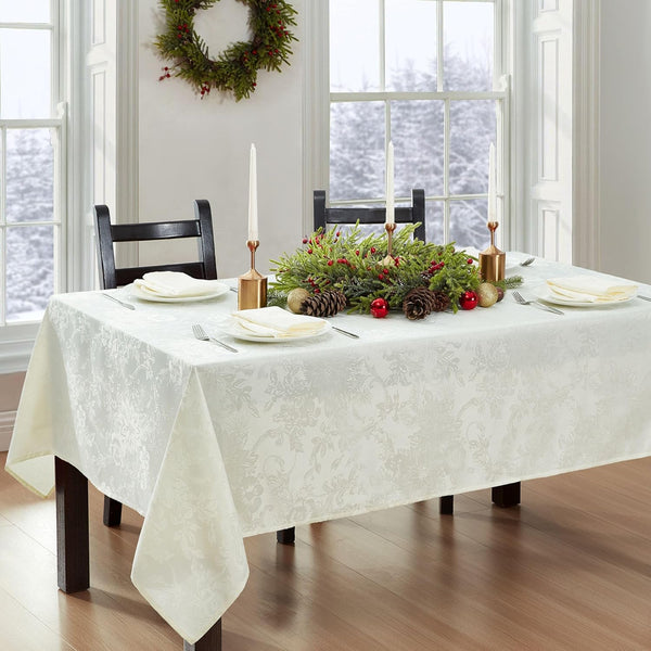 Elrene Home Fashions Elegance Jacquard Tablecloth