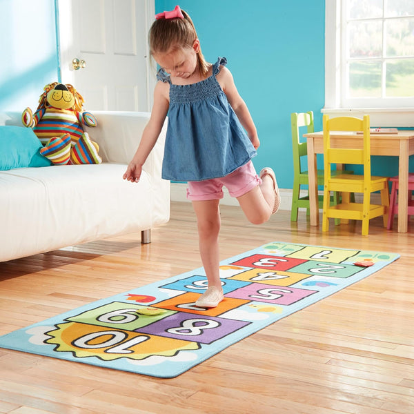 Melissa & Doug Hop and Count Hopscotch Game Rug