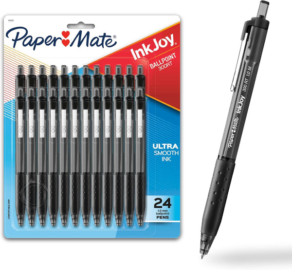 24 Paper Mate InkJoy 300RT Retractable Ballpoint Pens