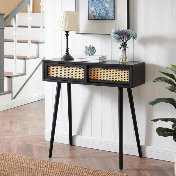 Rattan Console Table