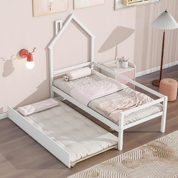 Twin Size Bed with Trundle