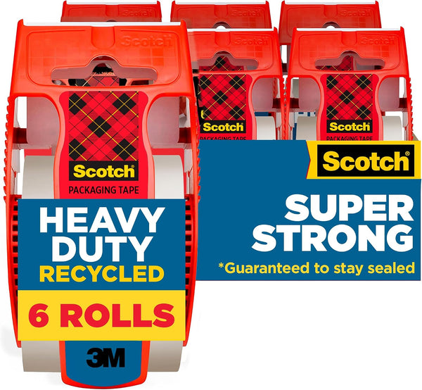 6 Rolls Scotch Heavy Duty Packaging Tape
