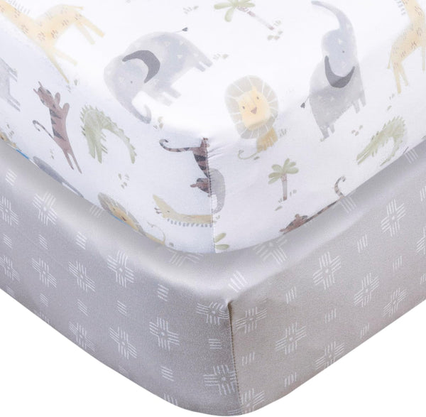 2-Pack Gerber Baby Knit Crib Sheet
