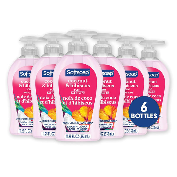 18 Bottles Softsoap Coconut and Hibiscus Liquid Hand Soap