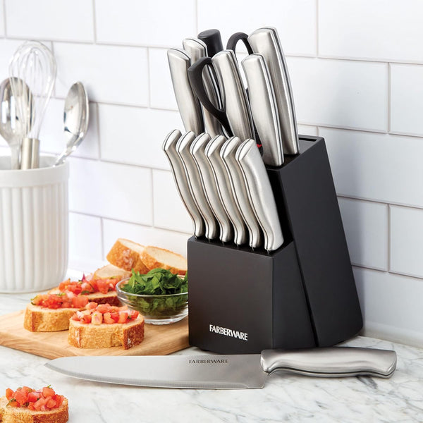 FARBERWARE 15-Piece Kitchen Knife Set