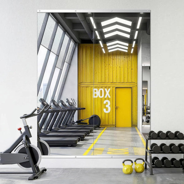 2 Pack Large Wall Mounted Gym Mirrors