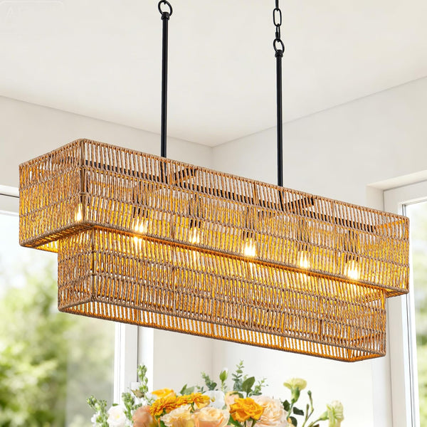 6-Light Boho Chandelier