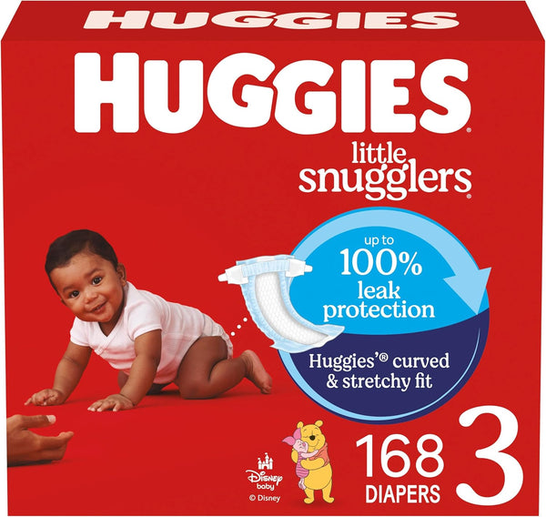 168-Count Huggies Little Snugglers Size 3 Diapers