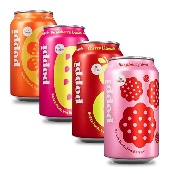 12-Pack Poppi Prebiotic Soda 12oz