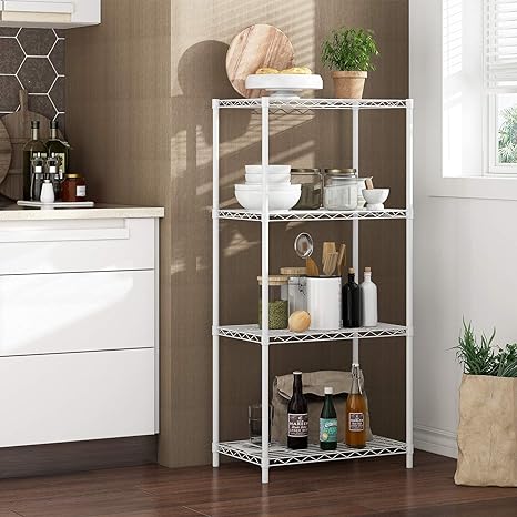 4-Tier Metal Wire Shelving Multipurpose Storage Rack