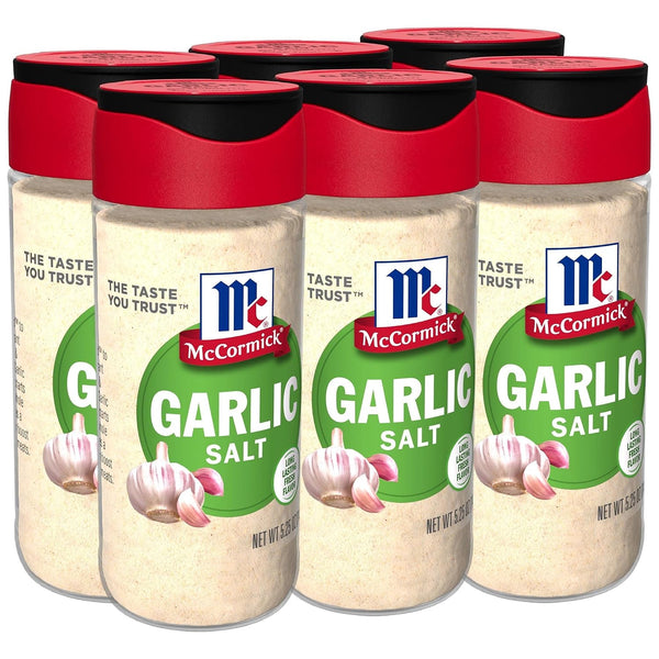 6-Pack McCormick Garlic Salt 5.25 Oz