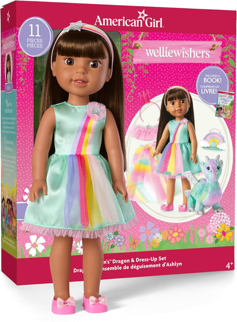 American Girl WellieWishers Ashlyn Doll with Crisella the Dragon