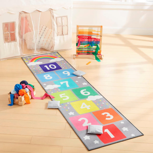 Hopscotch Rainbow Kids Rug