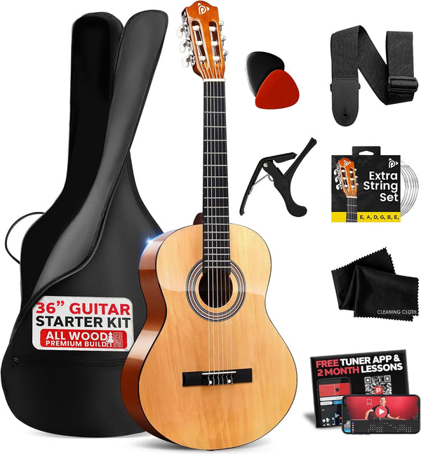 Pyle Beginner Acoustic Guitar Kit