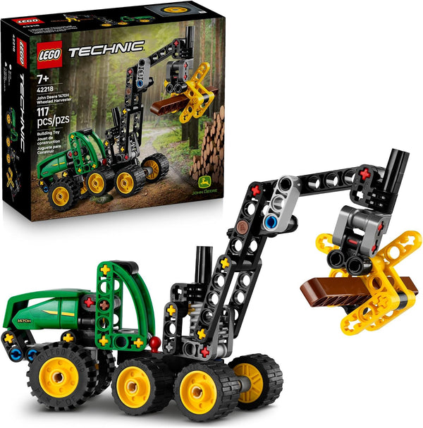 117-Piece Lego John Deere Wheeled Harvester Building Toy
