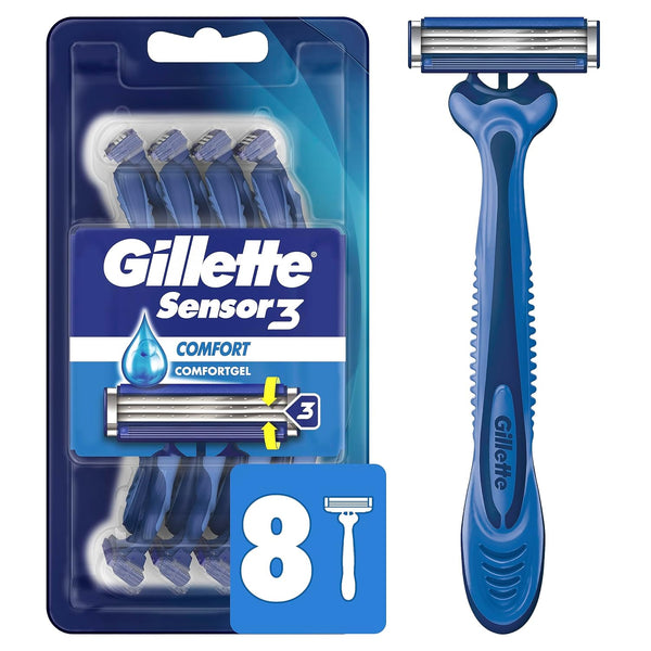 32 Gillette Sensor3 Comfort Disposable Razors