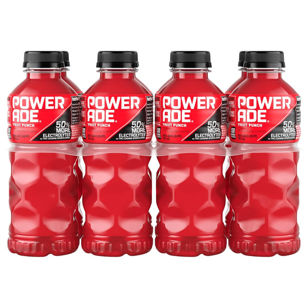 8-Pack Powerade Sports Drink Fruit Punch Electrolyte Drink