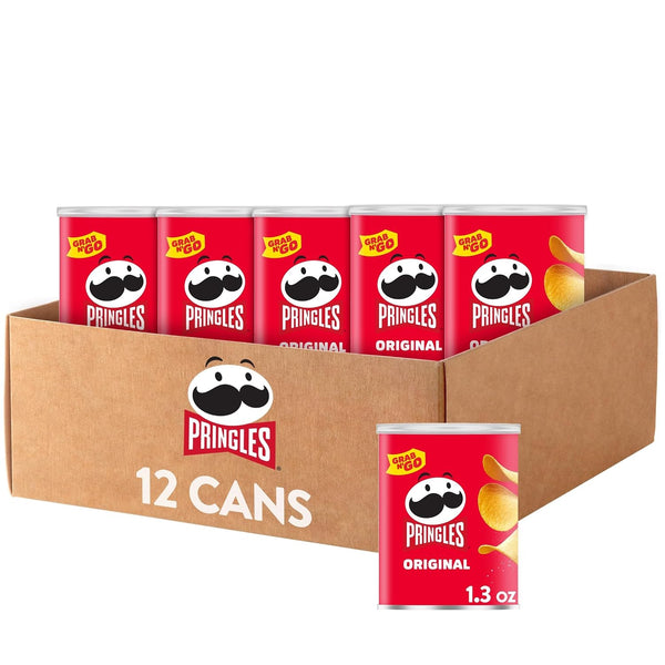 12-Pack Pringles Original Potato Crisps