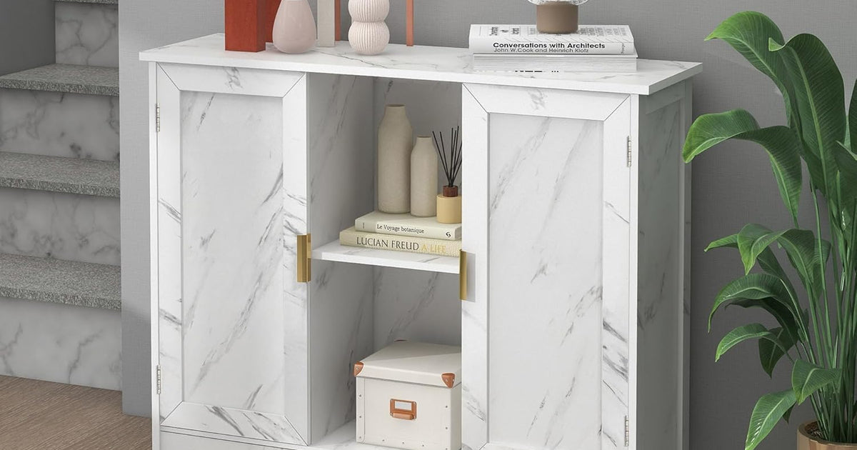 Farmhouse Marble Storage Cabinet – simplexdeals