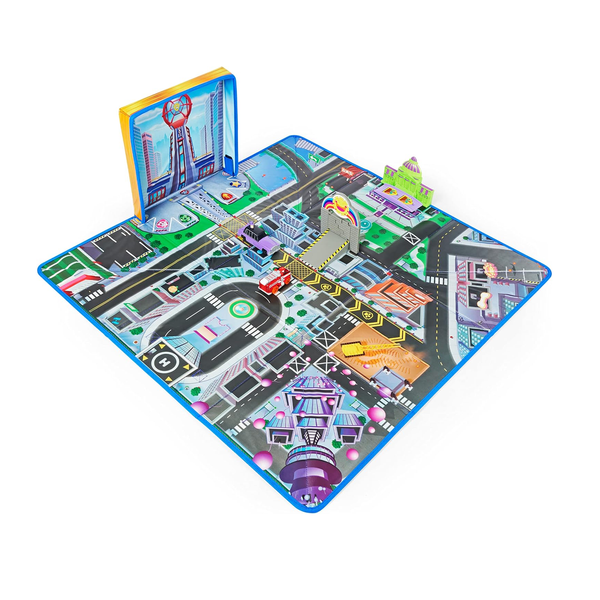 Paw Patrol Adventure City Playmat with 2 Toy Cars