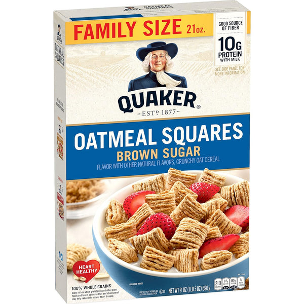 Quaker Oatmeal Squares Brown Sugar Cereal