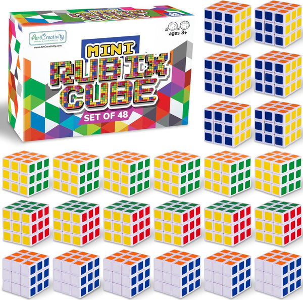 48 Pack Mini 3D Puzzle Cube Party Favors