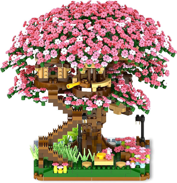 2138 Piece Cherry Blossom Bonsai Tree Building Kit