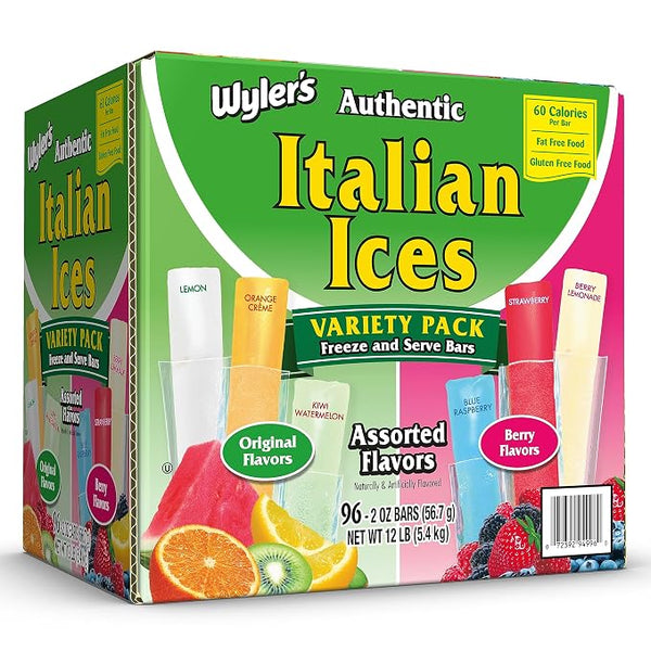 96 Wyler's Authentic Italian Ice Freezer Bars