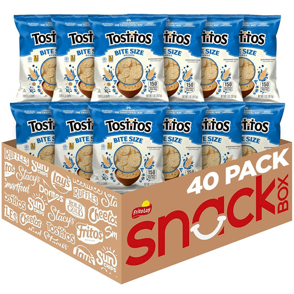 40 Pack Tostitos Bitesize Rounds Tortilla Chips