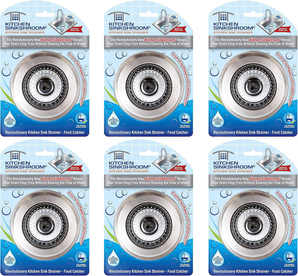 6 SinkShroom Kitchen Sink Strainers