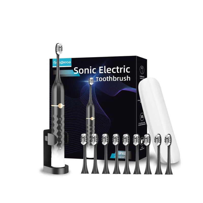 Electric Toothbrush Set with 10 Brush Heads