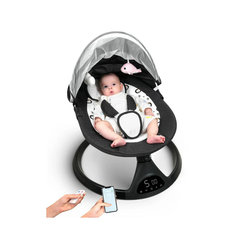 Portable Electric Baby Swing with Bluetooth & Music