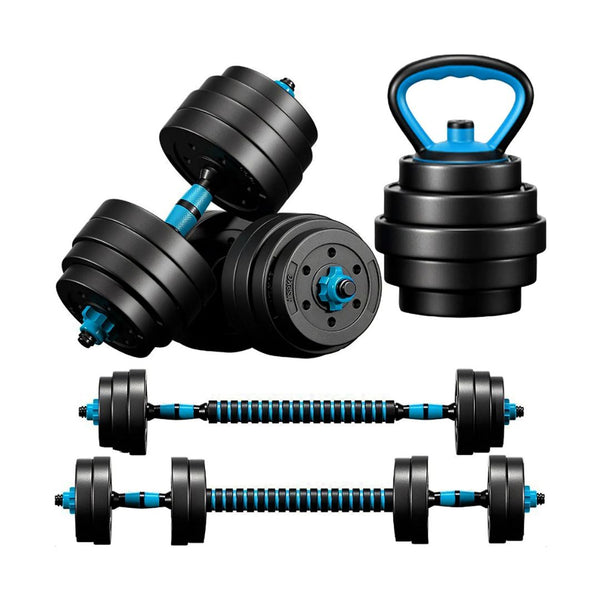 4-in-1 Adjustable Dumbbells 45lbs Free Weight Set with Connector