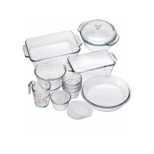 15-Piece Anchor Hocking Oven Basics Glass Bakeware Set