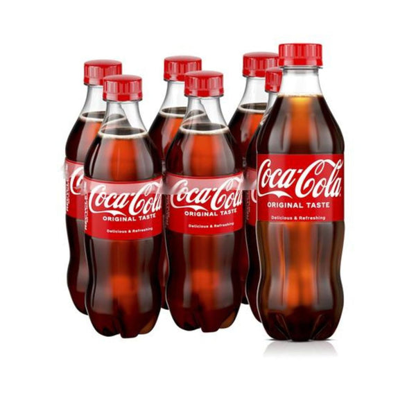 6-Bottles Coca-Cola Coke Zero Coke Cherry & Fanta Orange