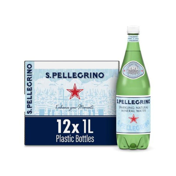 24-Pack of 1-Liter S.Pellegrino Sparkling Water
